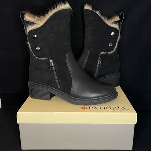 Patrizia by Spring Step Black Suede Boots